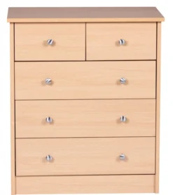 Kommode Buche 60 x 70 x 35 cm Sideboard Anrichte mit 5 Schubladen
