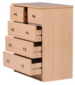 Kommode Buche 60 x 70 x 35 cm Sideboard Anrichte mit 5 Schubladen