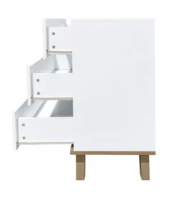 Kommode, ca. 80 x 39,5 x 78,9 cm - Weiß