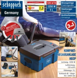 Kompakt-Absauganlage 3in1 HD2P