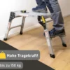 kompakte Arbeitsplattform mit Antirutsch-Oberfläche