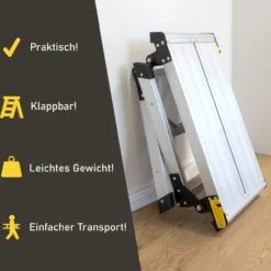 kompakte Arbeitsplattform mit Antirutsch-Oberfläche