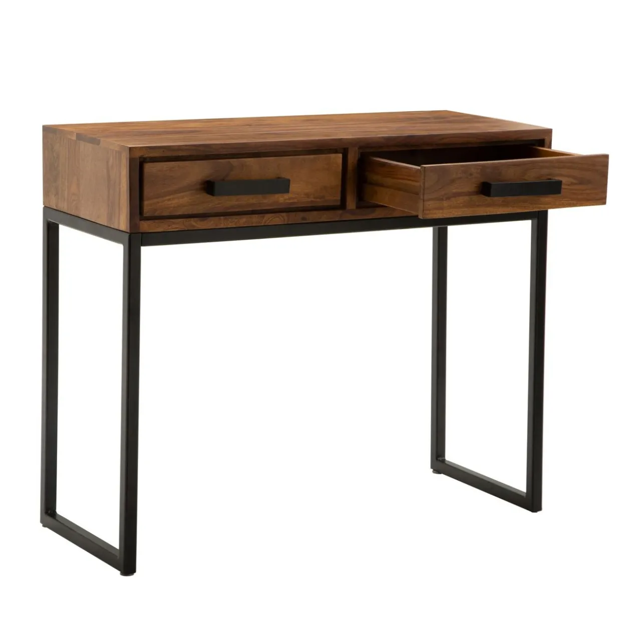 Konsolentisch 90 x 77 x 36 cm Braun