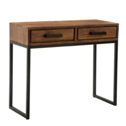 Konsolentisch 90 x 77 x 36 cm Braun