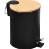 Kosmetikeimer Bambus schwarz 3l