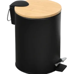 Kosmetikeimer Bambus schwarz 3l