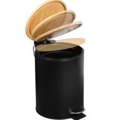 Kosmetikeimer Bambus schwarz 3l