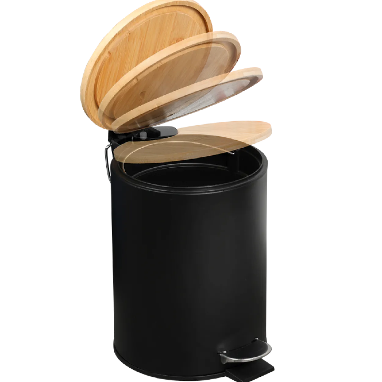 Kosmetikeimer Bambus schwarz 3l