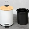 Kosmetikeimer Bambus weiß 3l