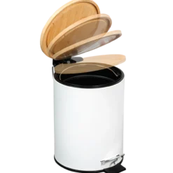 Kosmetikeimer Bambus weiß 3l