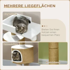 Kratzbaum 79 cm Kleiner Katzenkratzbaum mit Katzenhöhle, Liegefläche