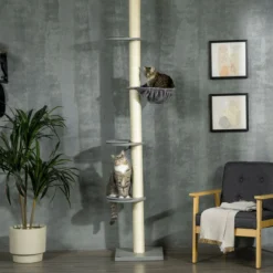Kratzbaum, Katzenbaum Deckenhoch, Katzenkratzbaum, Höhenverstellbar