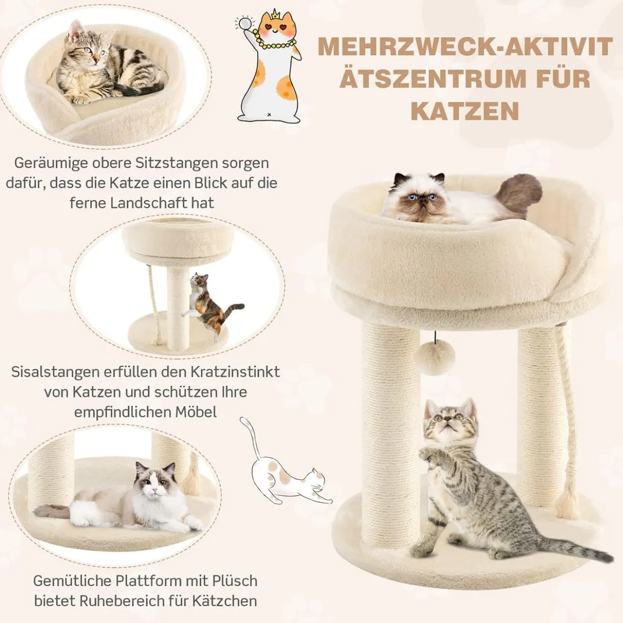 Kratzbaum Klein 4 in 1