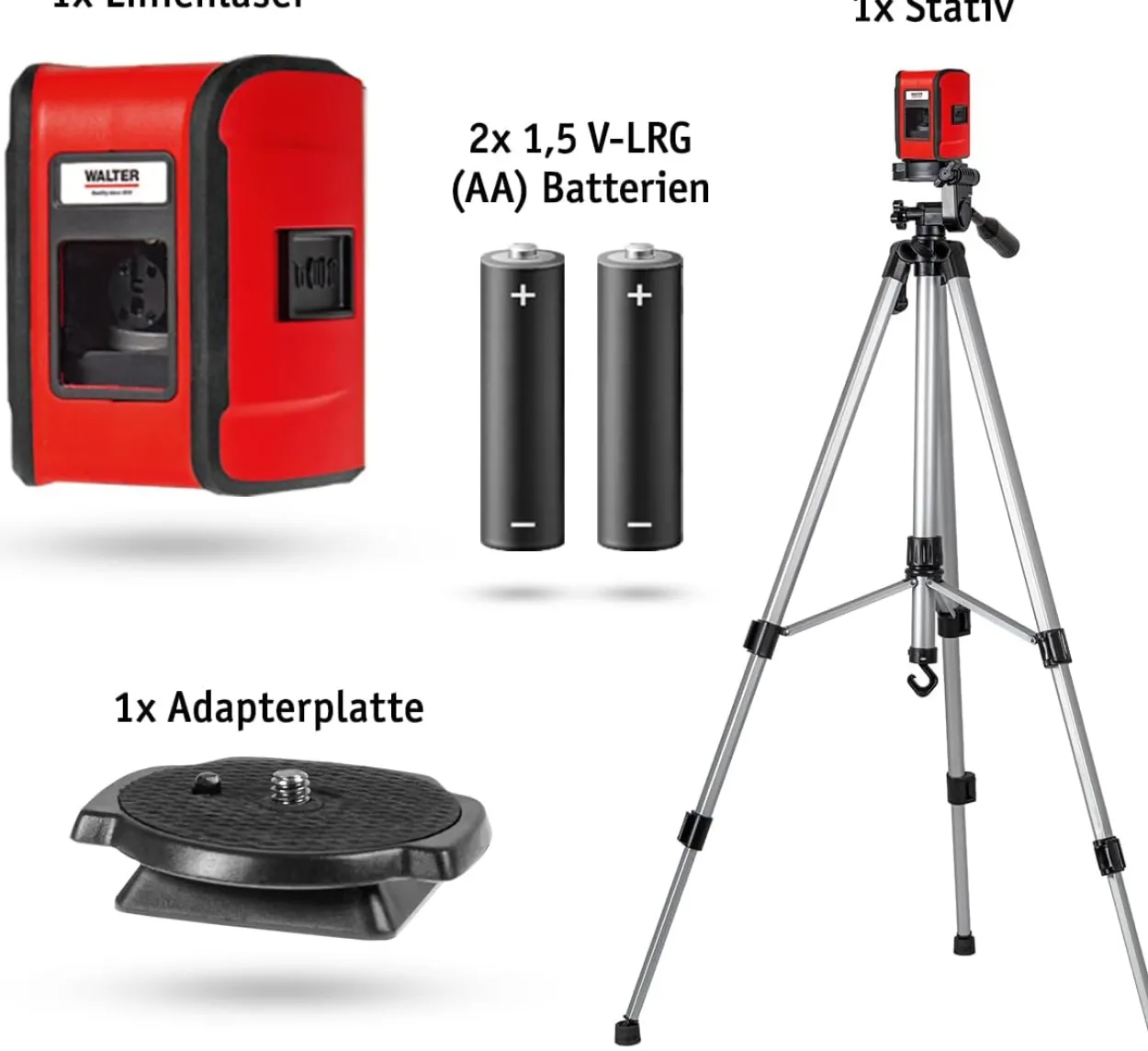 Kreuzlinienlaser mit Stativ