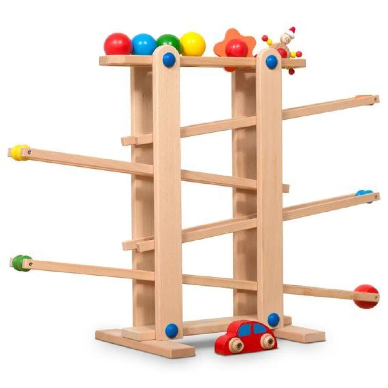Kugelbahn aus Holz 7 mobile Teile