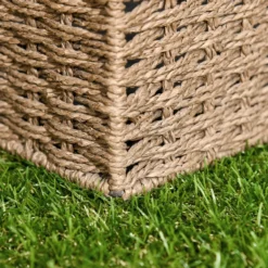 Kunstrasen 10 Stücke Grasmatte Rasenteppich Rollrasen für Balkon Grün