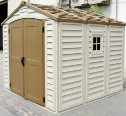 Kunststoffgerätehaus Duramax DuraPlus 5,7 m² mit Fußbodenkonstruktion