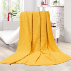 Kuscheldecke Jacquard "Popcorn Bubble" - ca. 130 x 170 cm