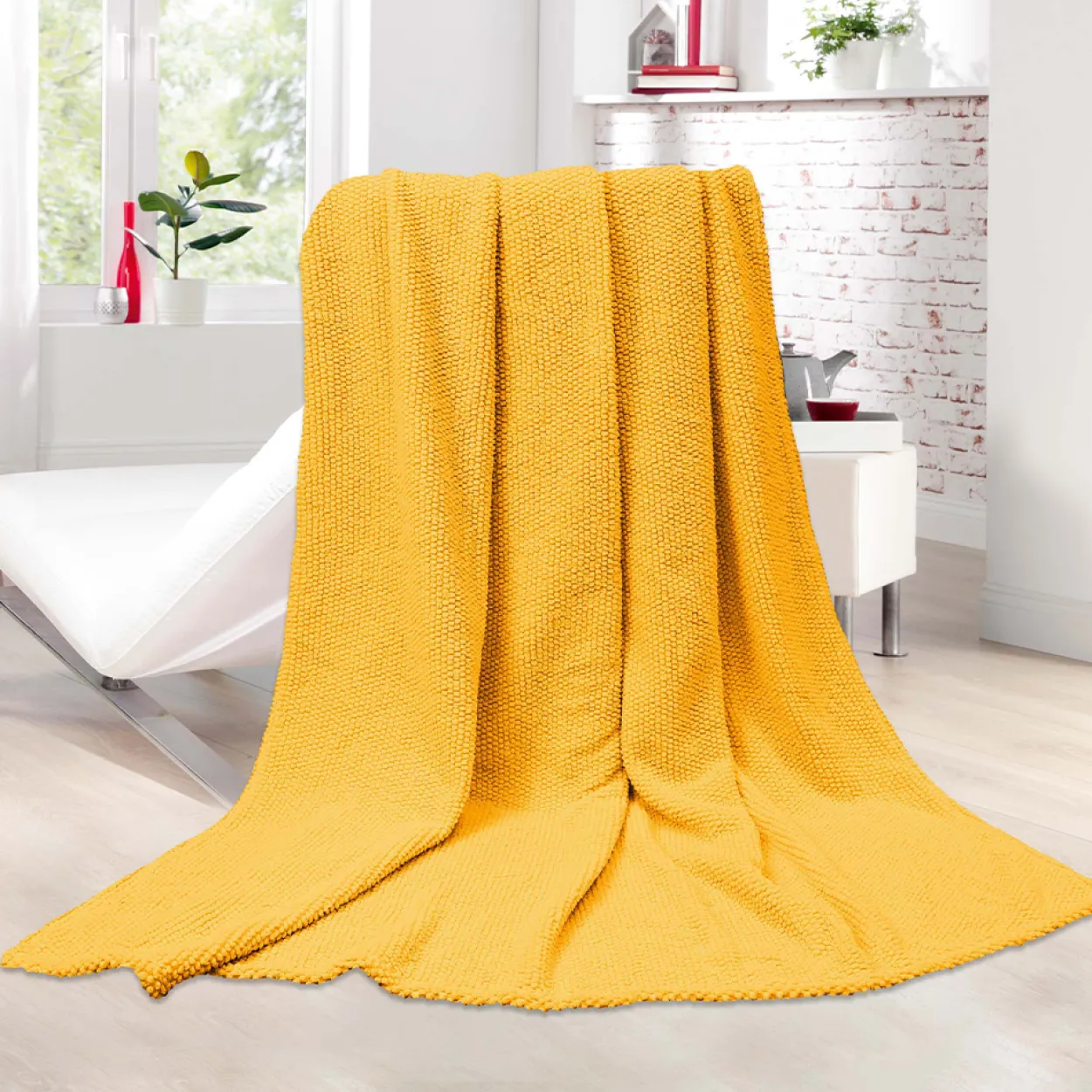 Kuscheldecke Jacquard "Popcorn Bubble" - ca. 130 x 170 cm