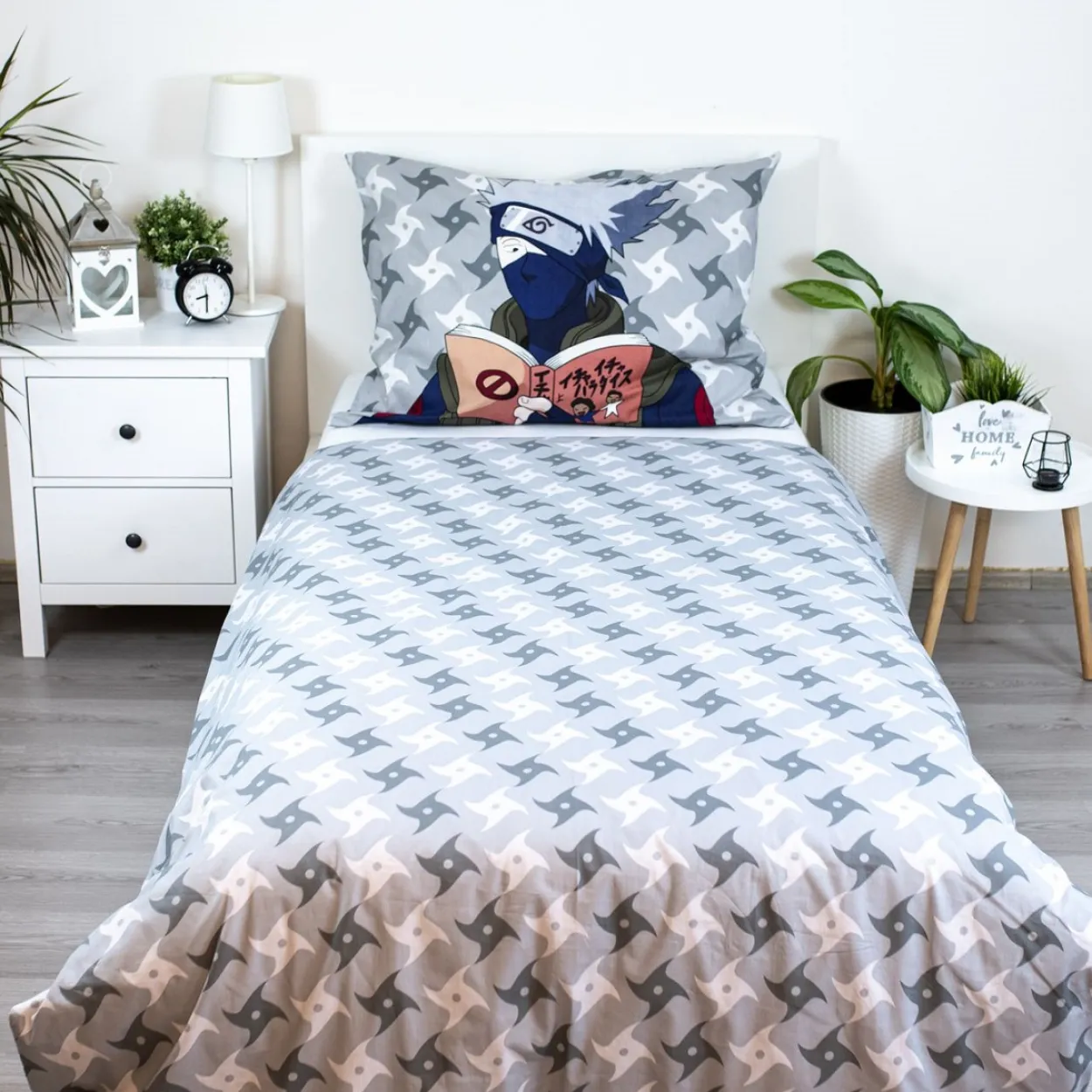 Kuschelige Baumwoll-Bettwäsche Naruto Design
