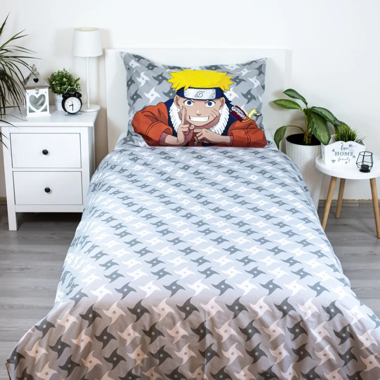 Kuschelige Baumwoll-Bettwäsche Naruto Design
