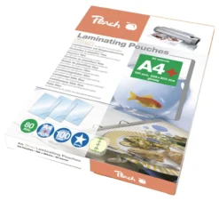 Laminierfolien A4, 80mic, glänz., abheftbar, 100 Stk