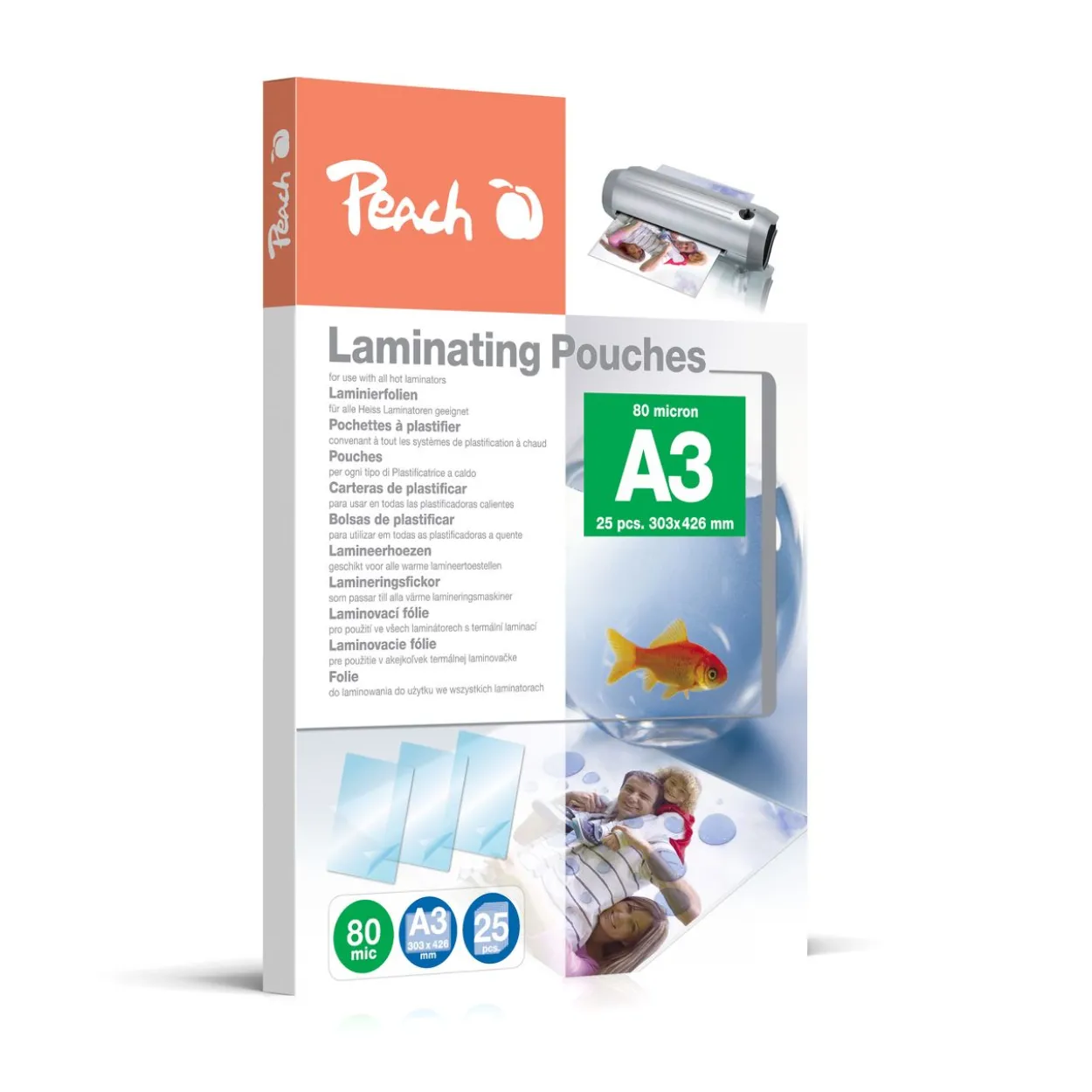 Laminierfolien A3, 80 mic, glänzend, 25 Stk.