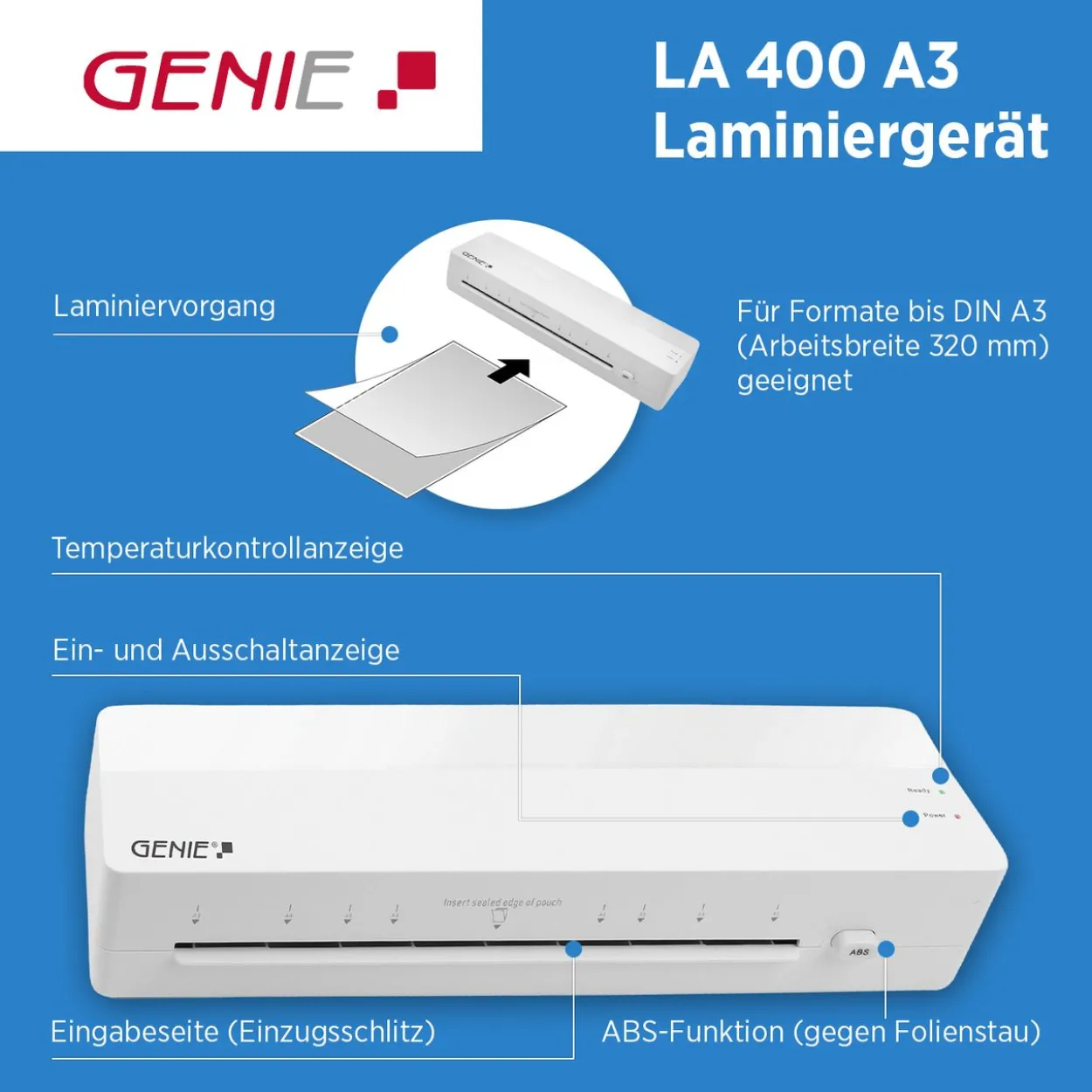 Laminiergerät GENIE LA 400 A3