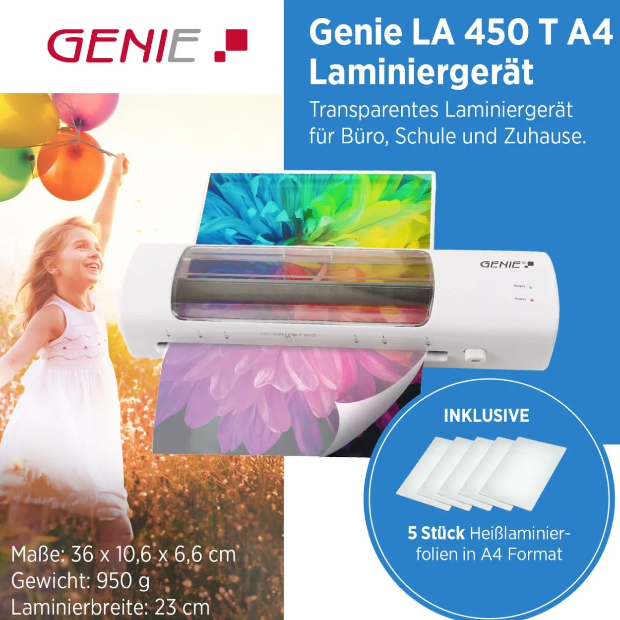 Laminiergerät GENIE LA 450 T transparent