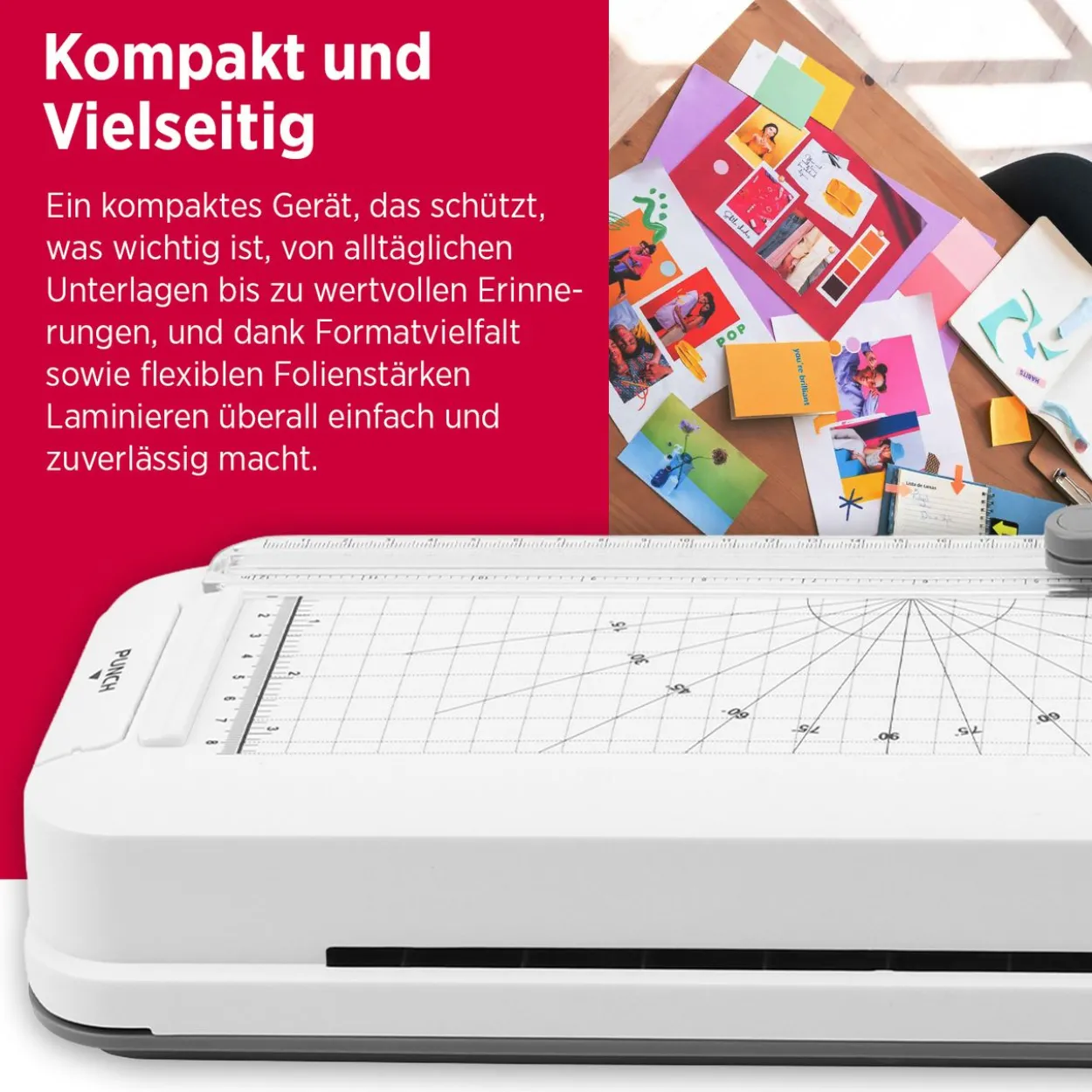 Laminiergerät OLYMPIA A 260 Combo mit Loch- u. Schneidefunktion