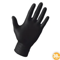 Latex-Handschuhe, Größe XL - Schwarz, 30er