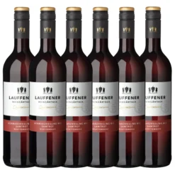 Lauffener Schwarzriesling mit Samtrot QbA 0,75l - 6er Karton