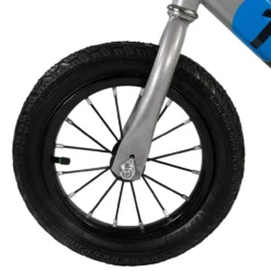 Lauflernrad blau mit Luftreifen, Kinderlaufrad 12 Zoll Lufträder, höhenverstellbares Balance Bike