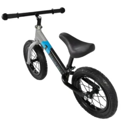 Lauflernrad blau mit Luftreifen, Kinderlaufrad 12 Zoll Lufträder, höhenverstellbares Balance Bike