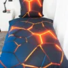 Lava Bettwäsche Größe 80x80 + 155x220 cm