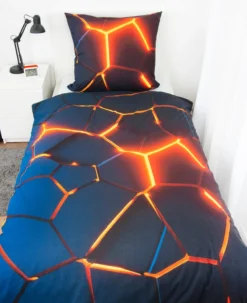 Lava Bettwäsche Größe 80x80 + 155x220 cm