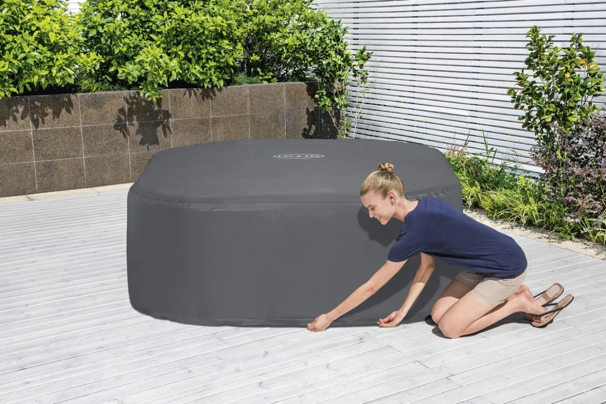 LAY-Z-SPA® Xtras EnergySense® Plus Thermo-Komplettabdeckung 180 x 180 x 71 cm, eckig