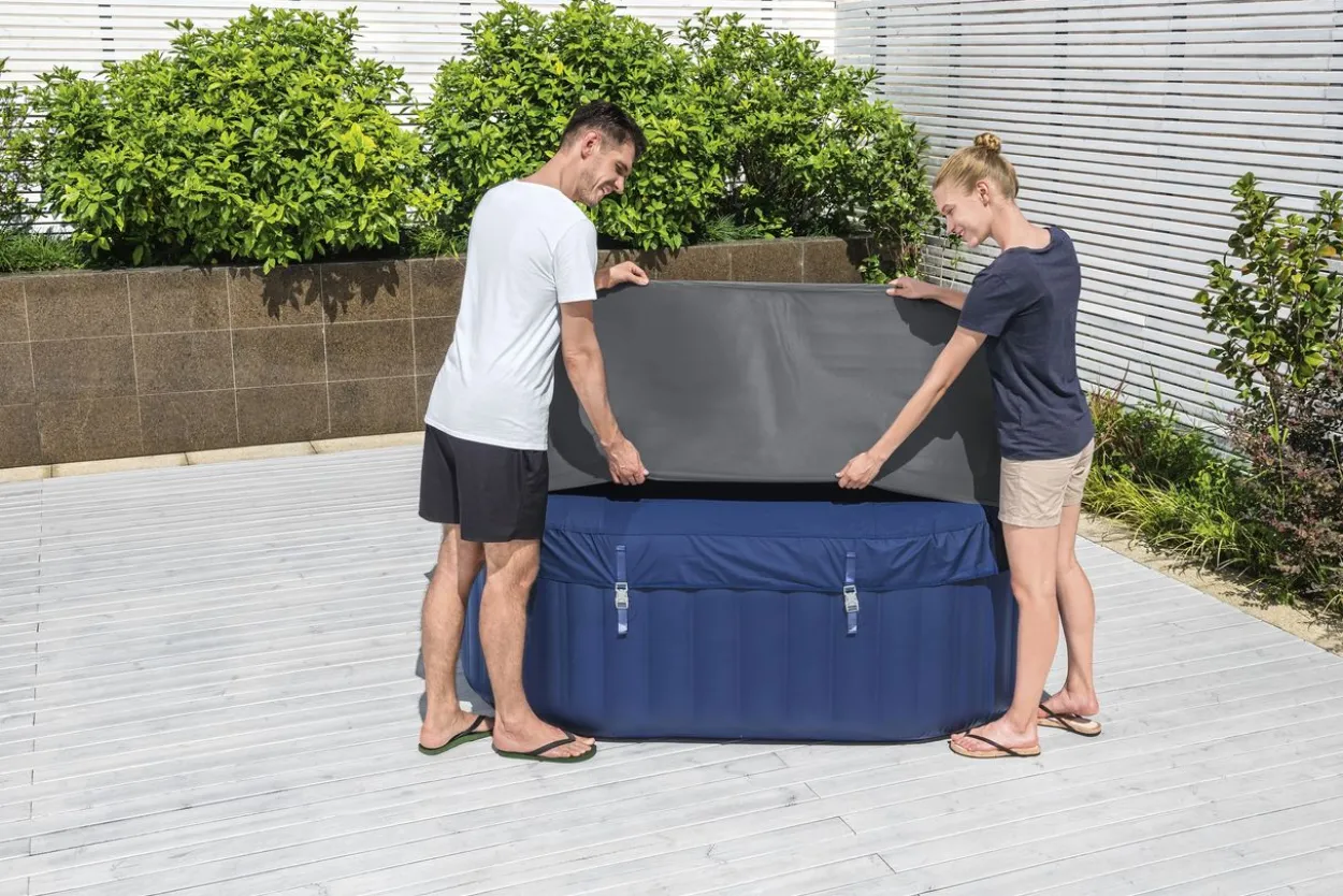 LAY-Z-SPA® Xtras EnergySense® Plus Thermo-Komplettabdeckung 180 x 180 x 71 cm, eckig