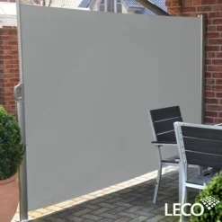 LECO Seitenmarkise 1,8x3 m lichtgrau