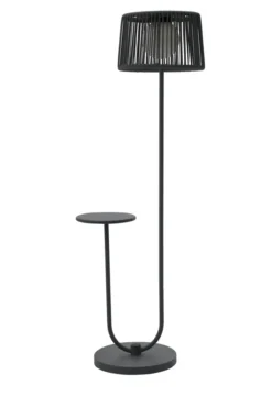 LECO Stehlampe mit Ablagetisch ca. B 54 x T 35 x H 140 cm anthrazit