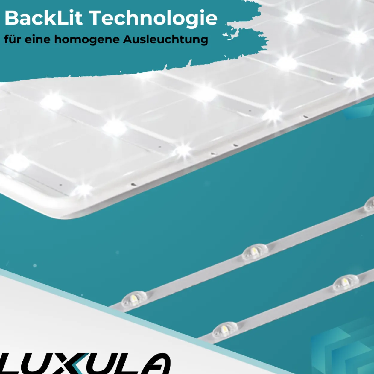 LED BackLit Panel UGR<19, 62x62, 40W, 4400 lm, 4000K, 90°