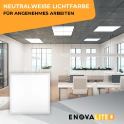 LED BackLit Panel, 62x62 cm, 21 W, 4200 lm, 4000 K, UGR<19