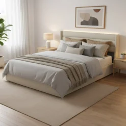 LED Bett - SORINA ohne Matratze