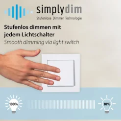 LED Deckenleuchte GREEN KNUT, mit echtem Moos, dimmbar, 3000 K