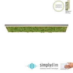 LED Deckenleuchte GREEN KNUT, mit echtem Moos, dimmbar, 3000 K