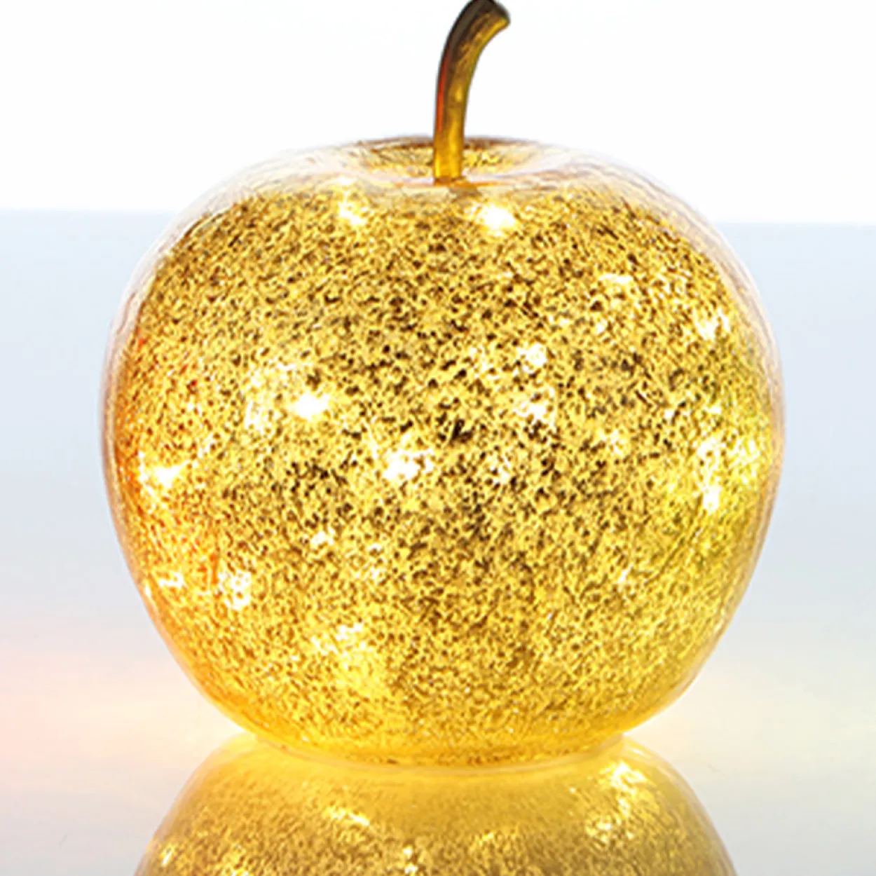 LED-Dekoapfel "POMO" - Gold
