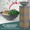 LED-Dekosäule „Mandala“ mit Pflanzschale