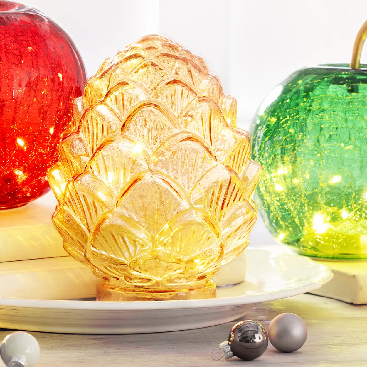 LED-Dekozapfen "Pine"