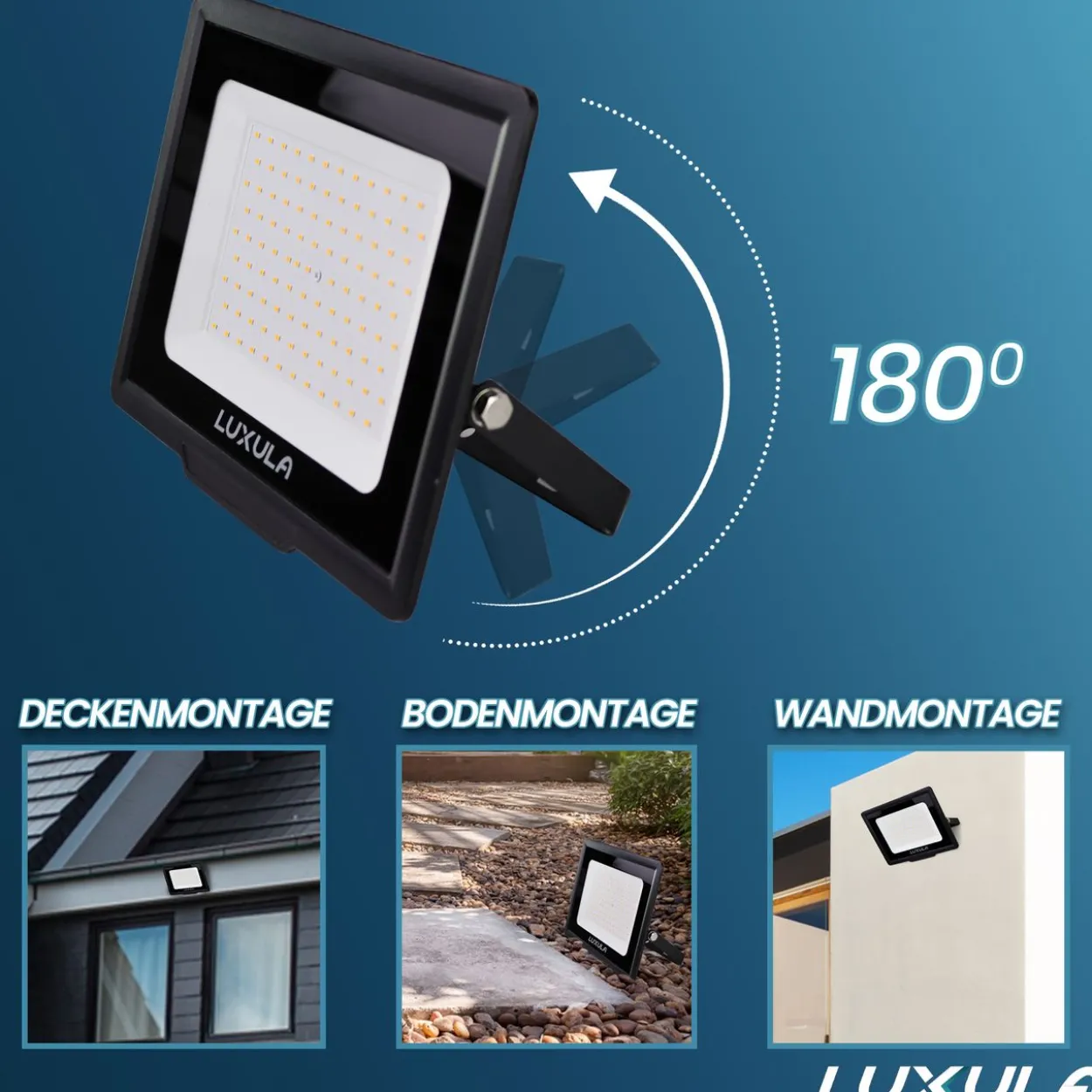 LED-Fluter mit Bewegungsmelder, 30 W, 4000 K
