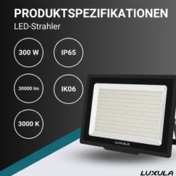 LED-Fluter, 300 W, 3000 K